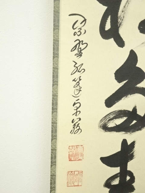 2799 藤井誡堂 「青松多寿色」 肉筆 紙本 掛軸 大徳寺 禅語 2799 藤井誡堂 「青松多寿色」 肉筆 紙本 掛軸 大徳寺 禅語
